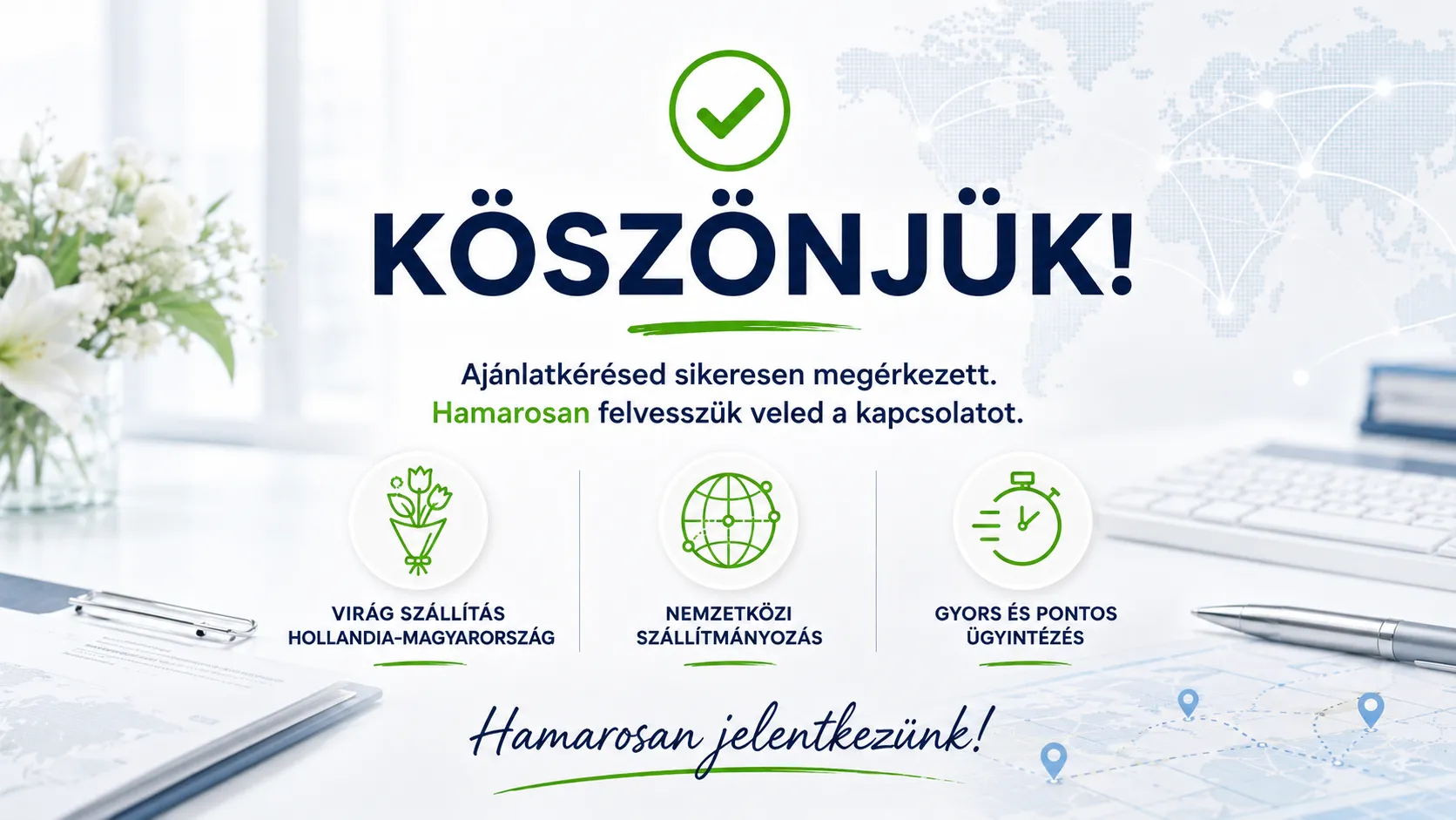 2026 Köszönjük oldal ajánlatkérés